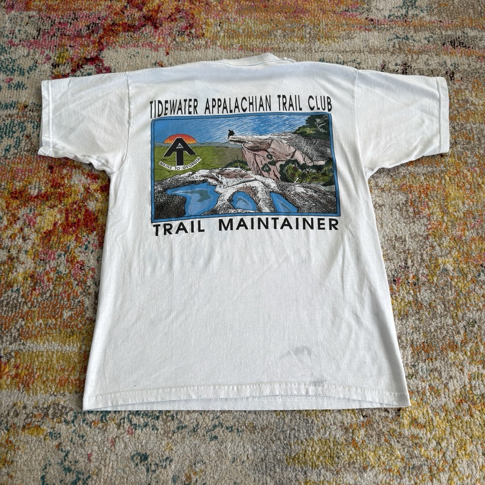 Vintage Tidewater Appalachian Trail Club Trail Maintainer T Shirt Large